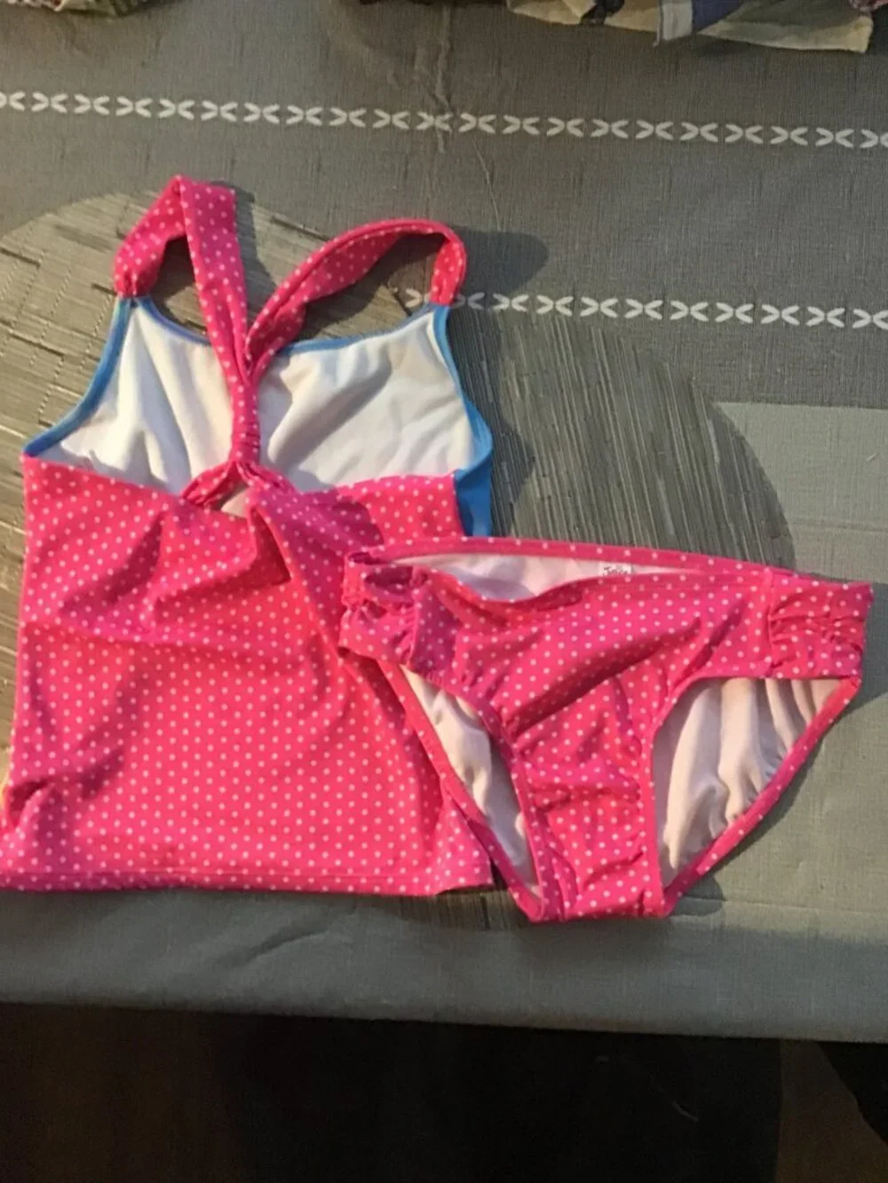 NWT Girl's Justice Two Piece Swim Suit--Size 12